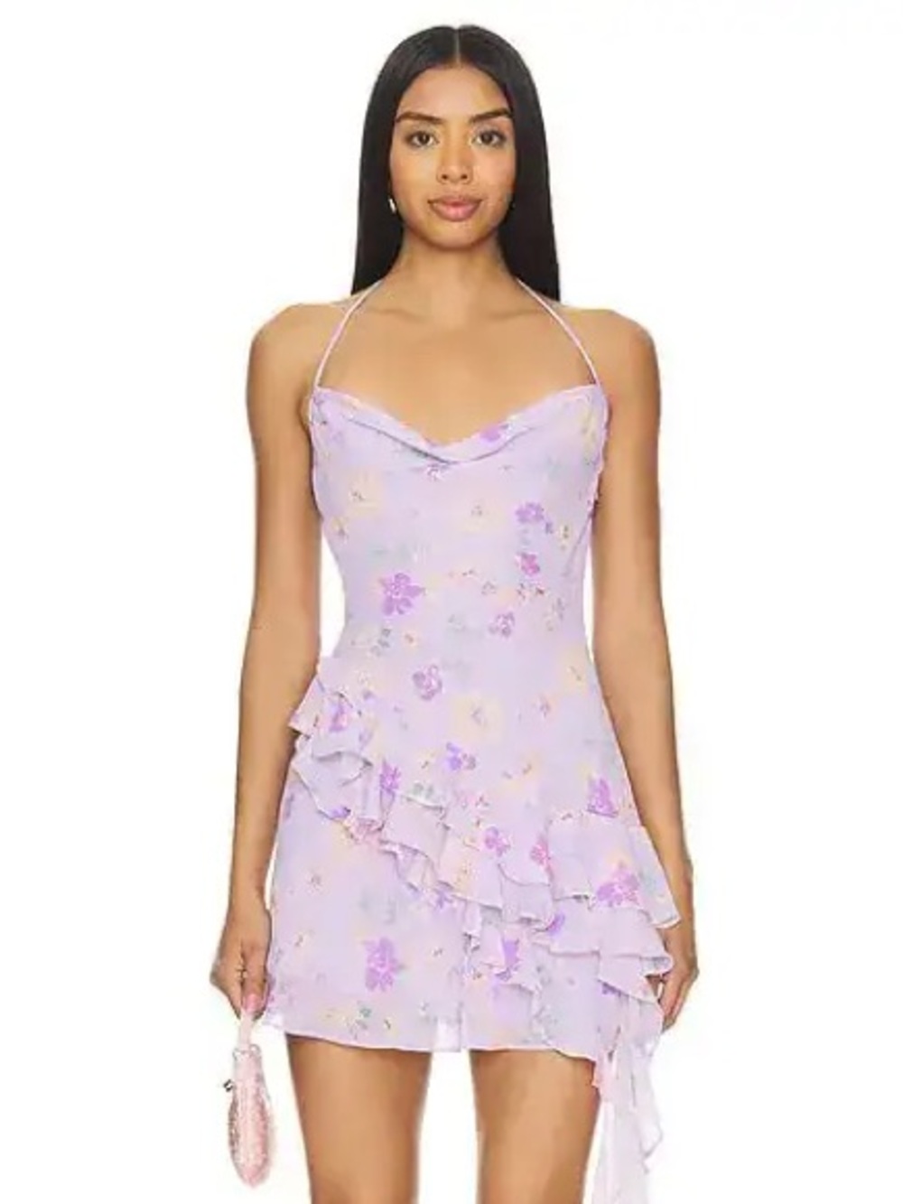 MAJORELLE Tiziana Mini Dress in Purple Multi from Revolve- Size small